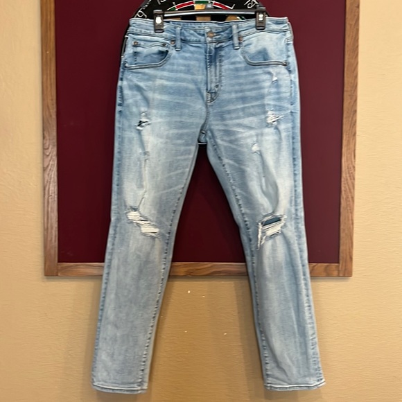 American Eagle Athletic Flex Faded Distressed Men’s jeans 34 x 32 - Picture 1 of 11
